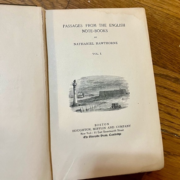 1870 Antique Book "Passages from the English Note-Books of Nathaniel Hawthorne" - Picture 9 of 15
